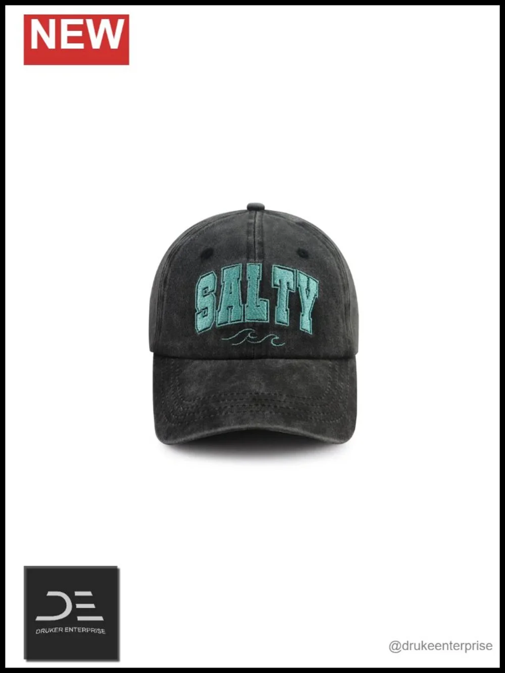Funny Salty Embroidery Baseball Cap, Cotton Adjustable Hat